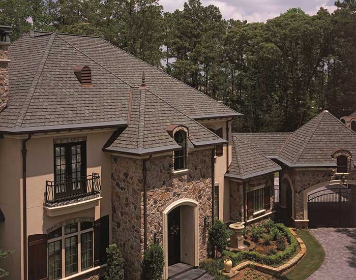 brown luxury roofing shingles