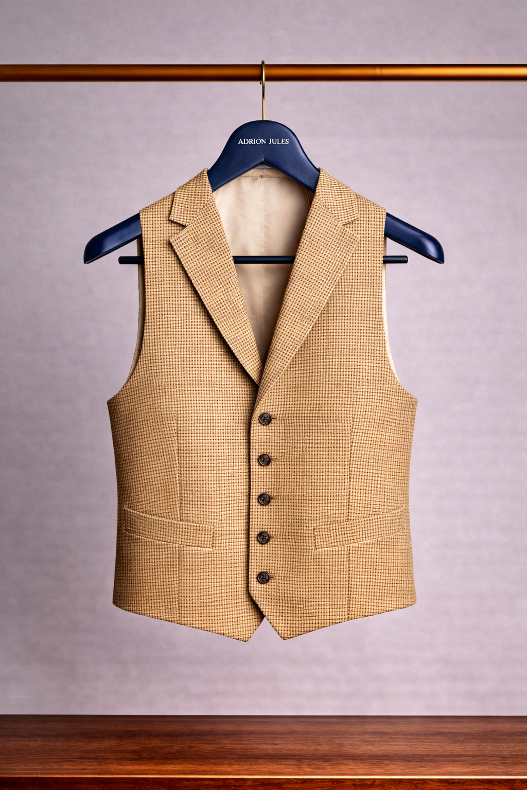 Single Breasted Notch Lapel Vest