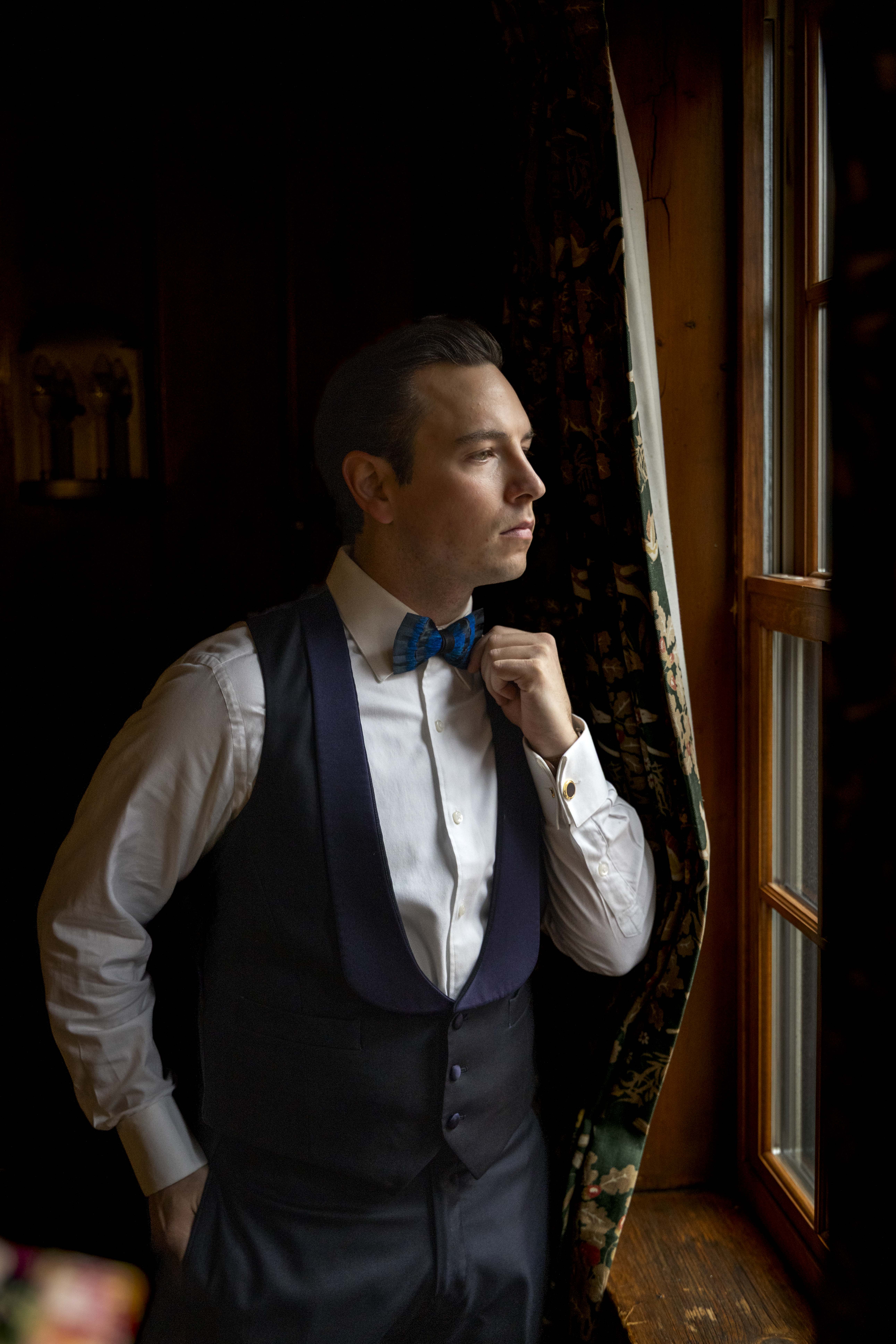 Tuxedo Vest | Satin Shawl Lapel