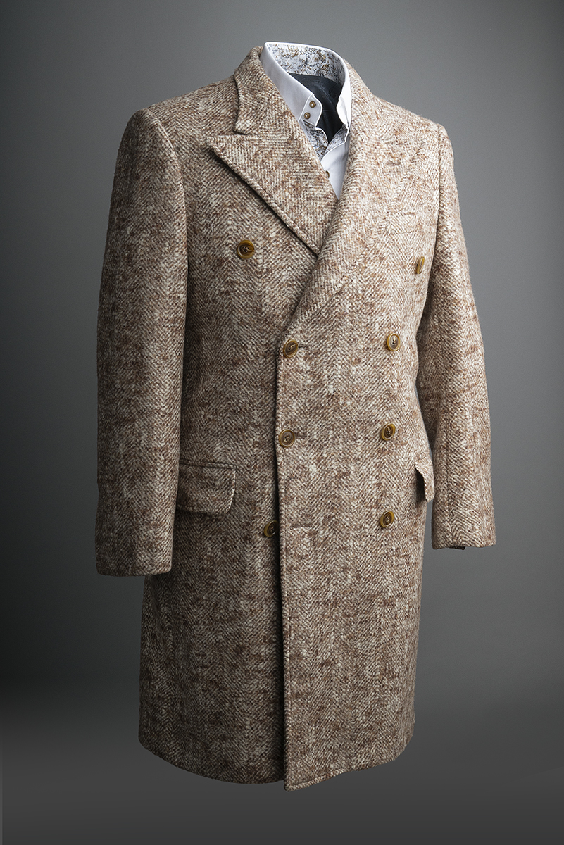 Double Breasted Peak Lapel Topcoat