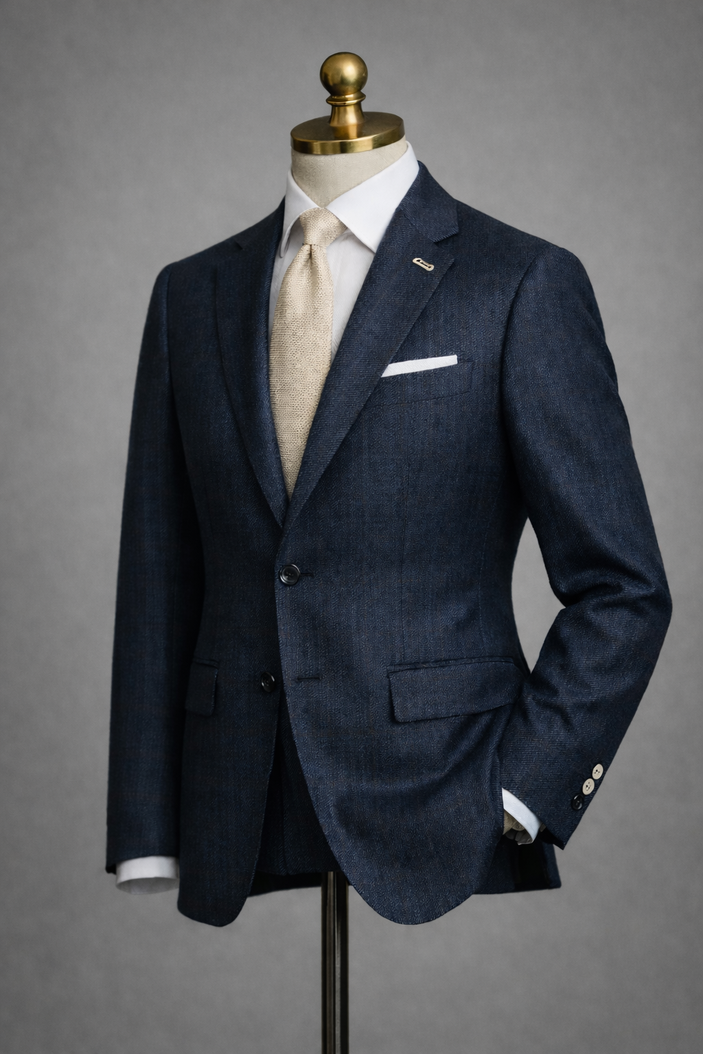 The Como Heritage Navy Two Button Notch Lapel Suit