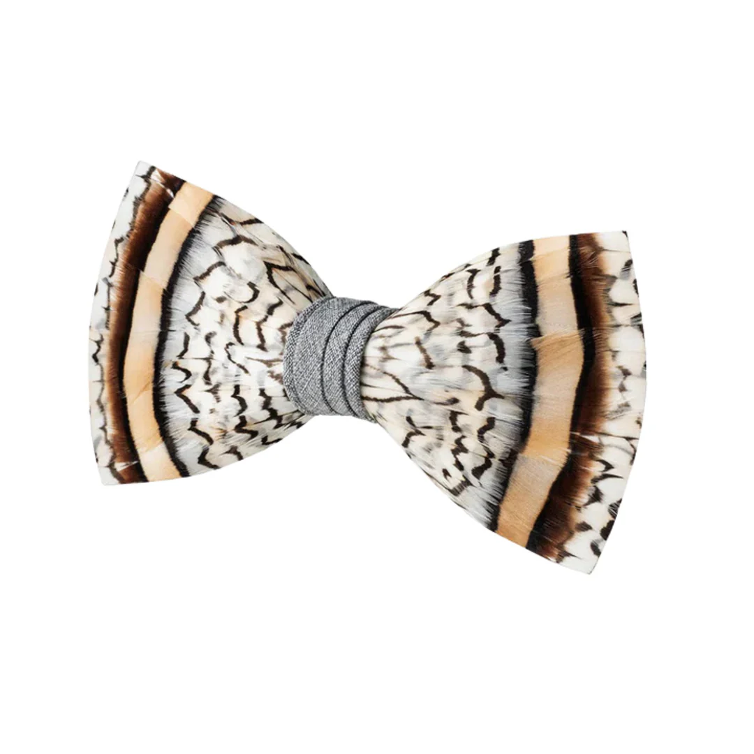 Exuma Feather Bow Tie