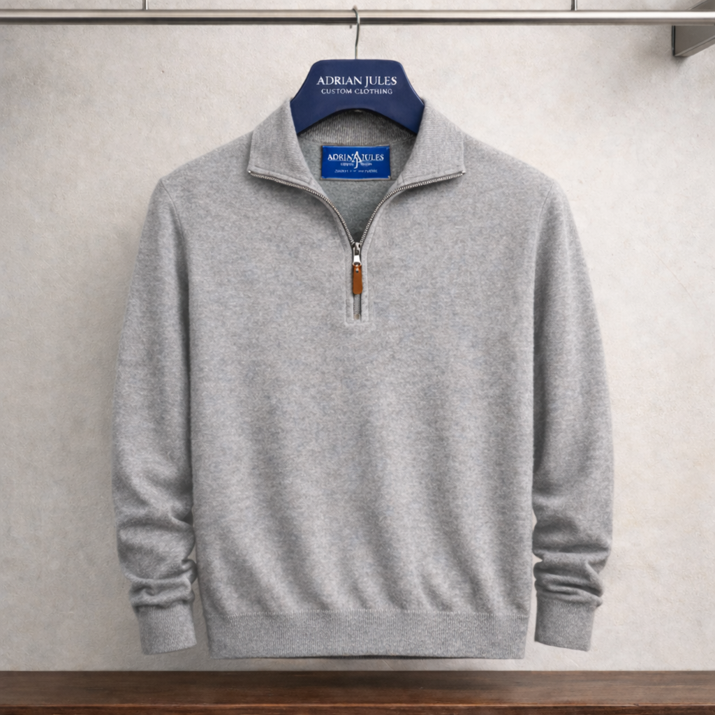 The Eastman Quarter Zip Cashmere Sweater