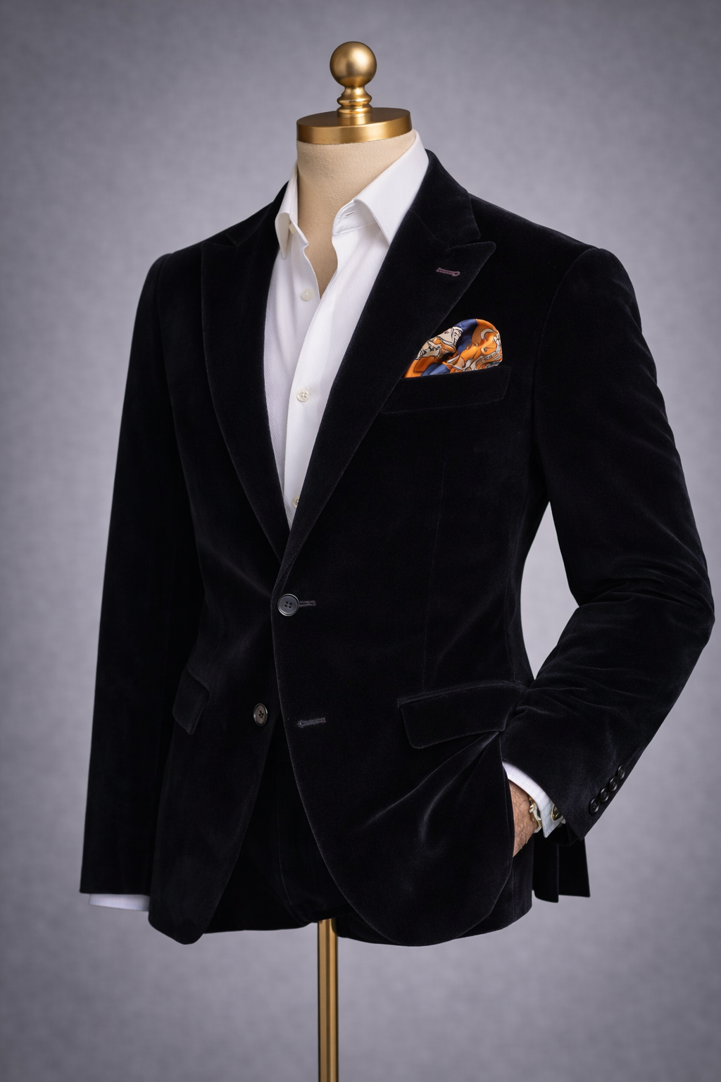 The Imperial Black Velvet Dinner Jacket