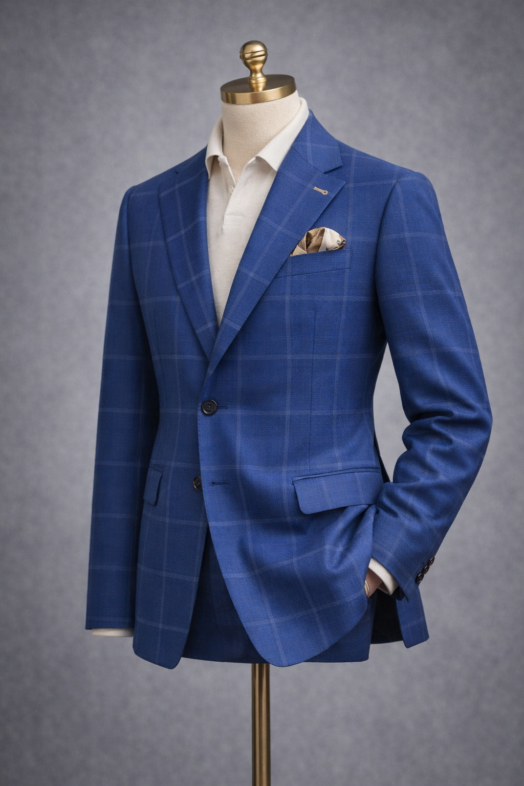 The Riviera Sea Windowpane Jacket