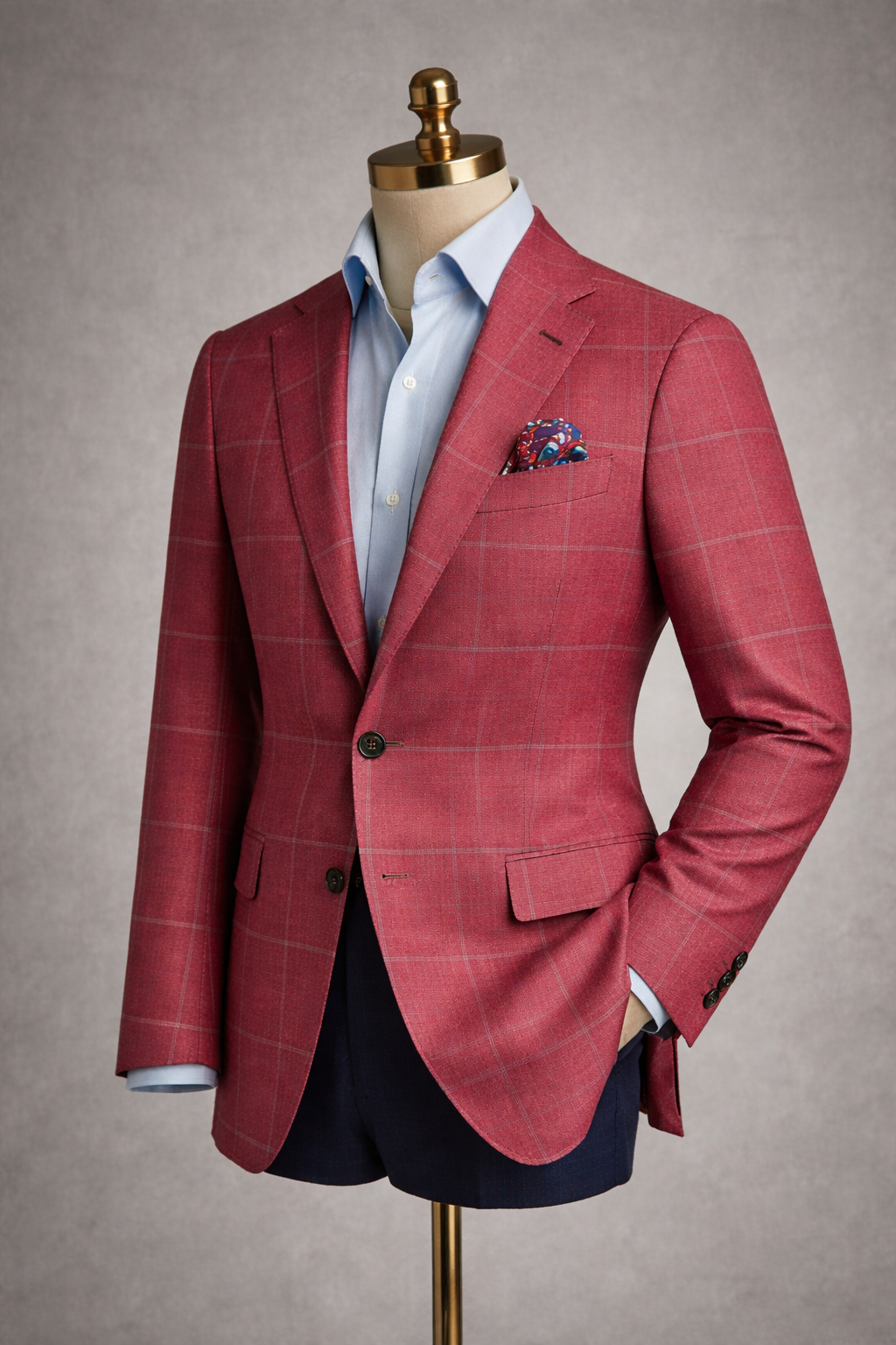 The Rosso Riviera Windowpane Suit
