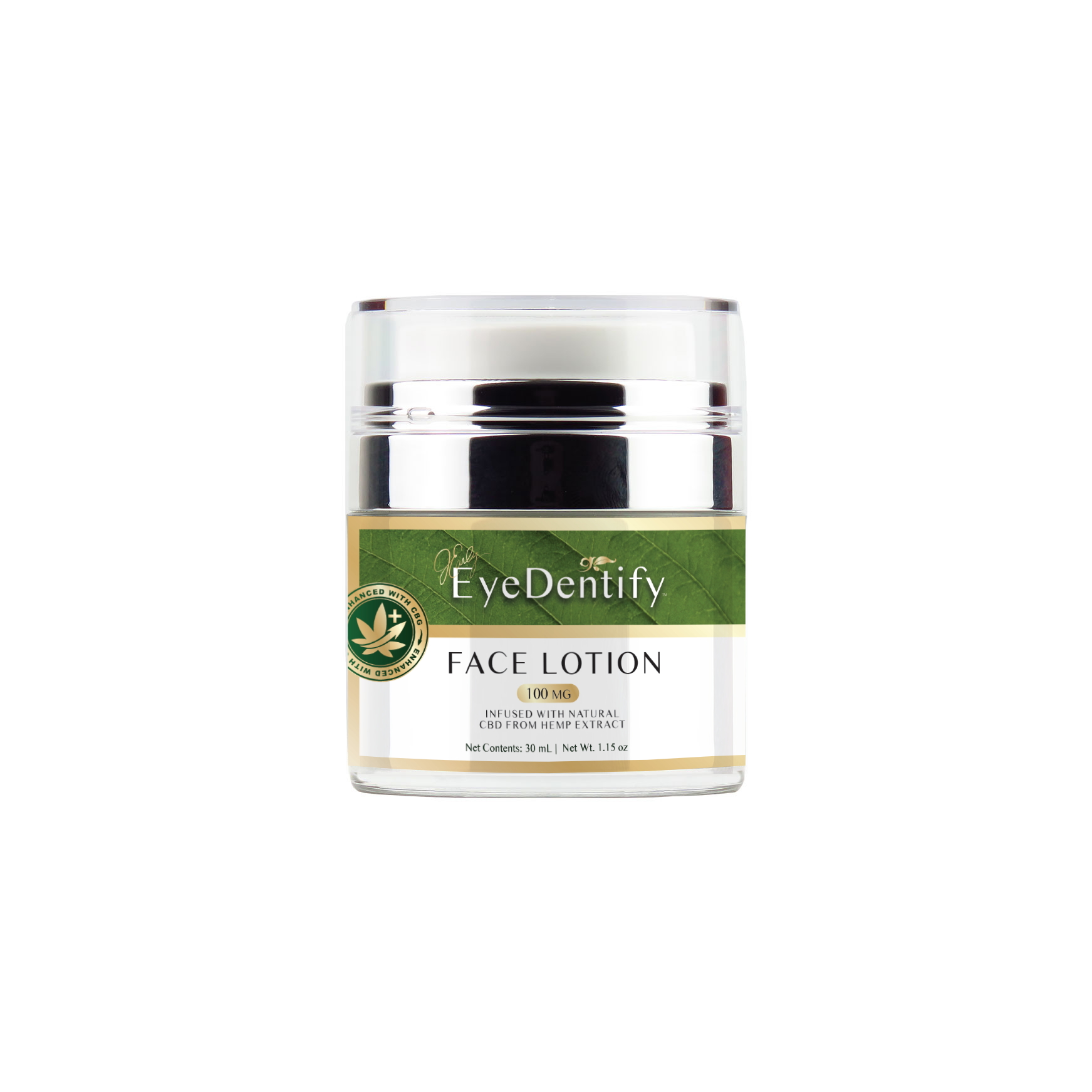 EyeDentify™ by J Early Natural Hemp Infused Face Lotion | 100 mg