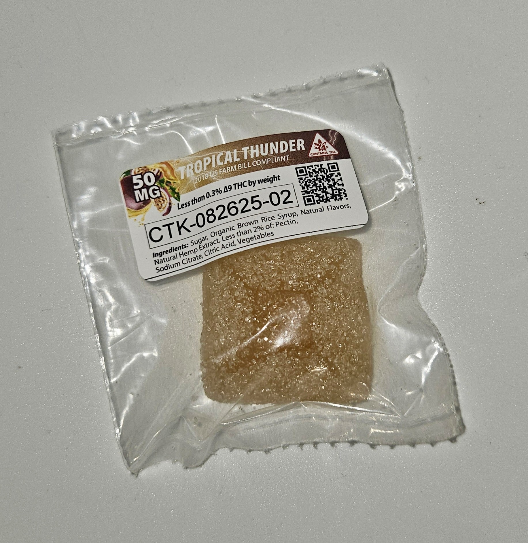 420 My Way™ | Tropical Thunder, 50 mg ∆9 THC Pyramid, Single Gummy