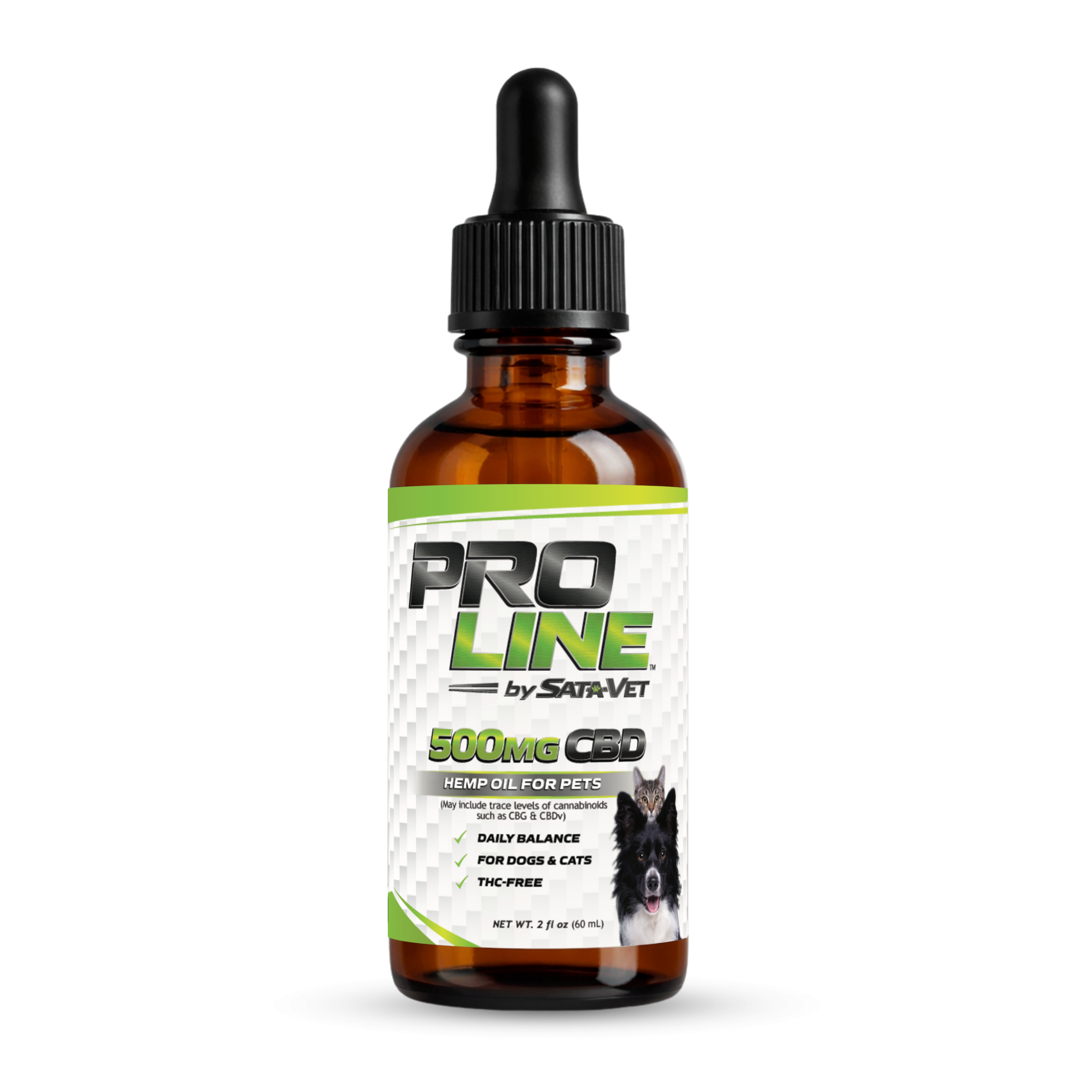 CBD Hemp Oil Tincture for Pets • 500 mg (60 mL)