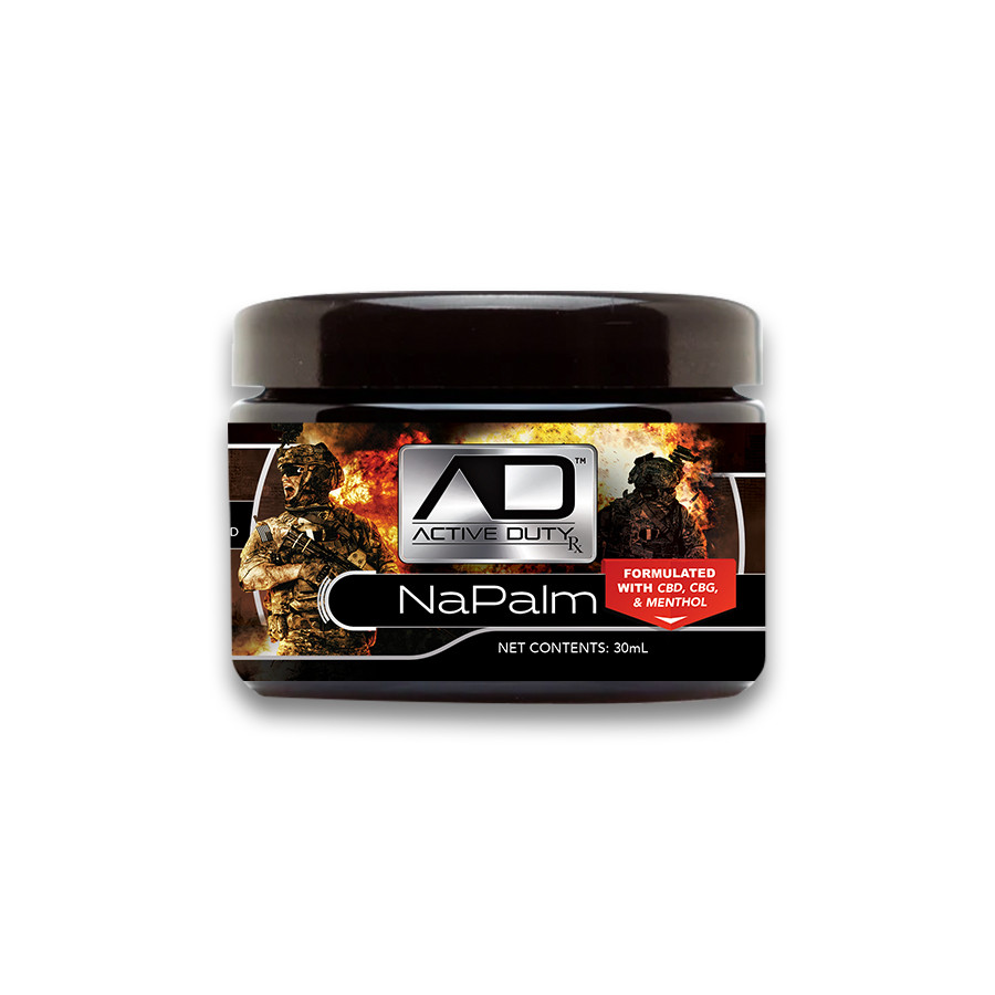 Active Duty RX™ NaPalm Hemp Topical Balm with CBD, CBG, & Menthol