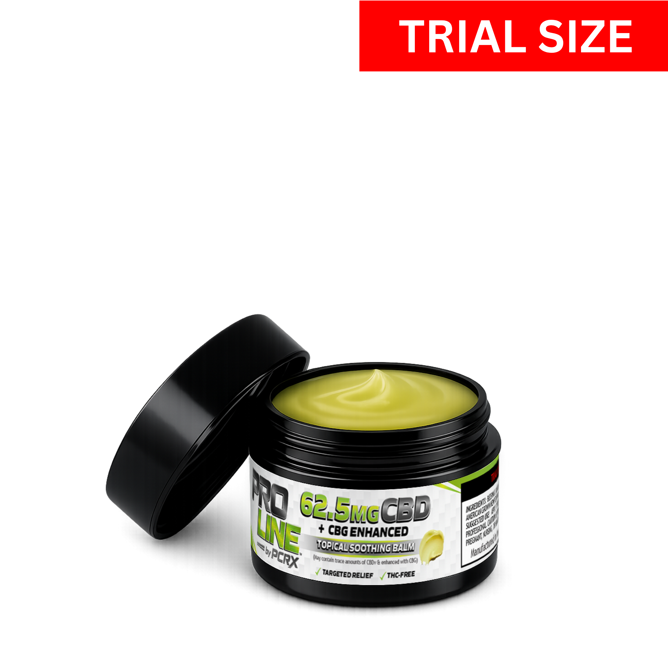 Topical Soothing Balm • 62.5 mg CBD + CBG (Trial Size)