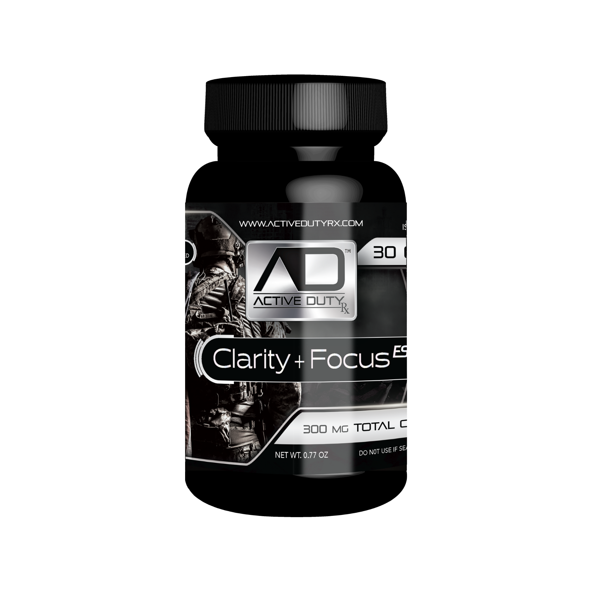 Active Duty RX™ Clarity & Focus ES Hemp Capsules, 30ct