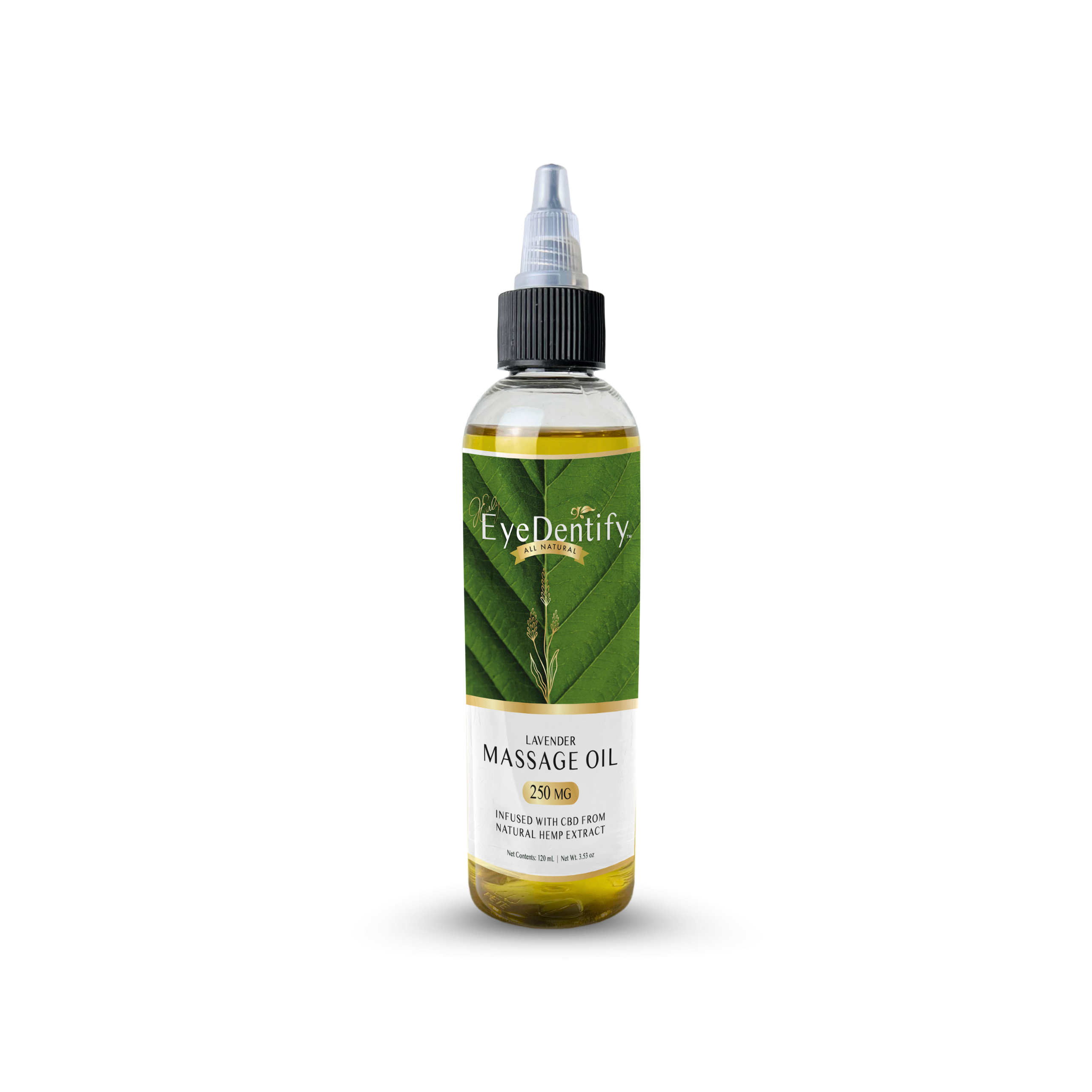 EyeDentify™ by J Early Natural Hemp Infused Massage Oil (Lavender)