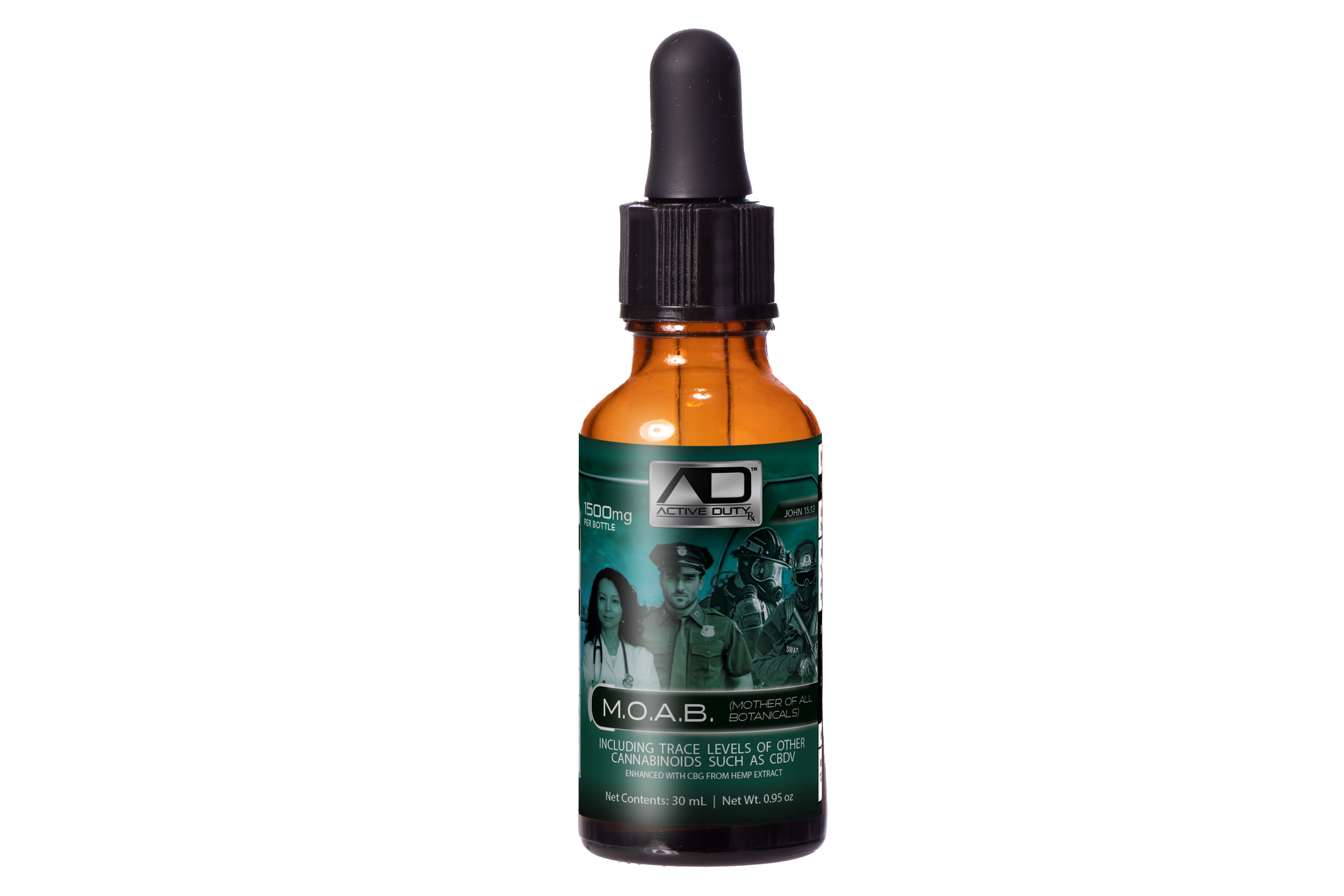 M.O.A.B. | 1500 mg Hemp Oil Tincture, 30mL
