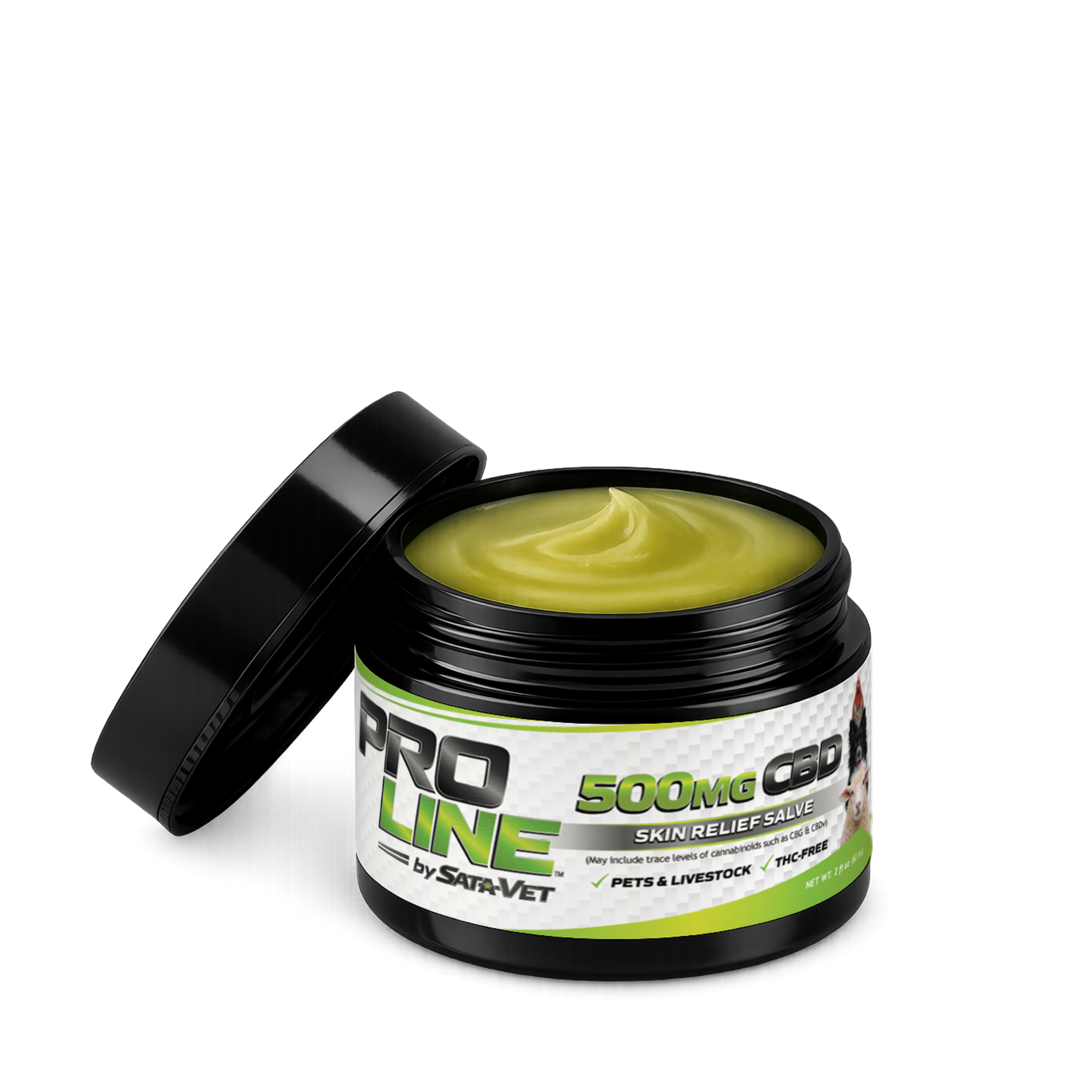 CBD Skin Relief Salve For Pets • 500 mg CBD + CBG