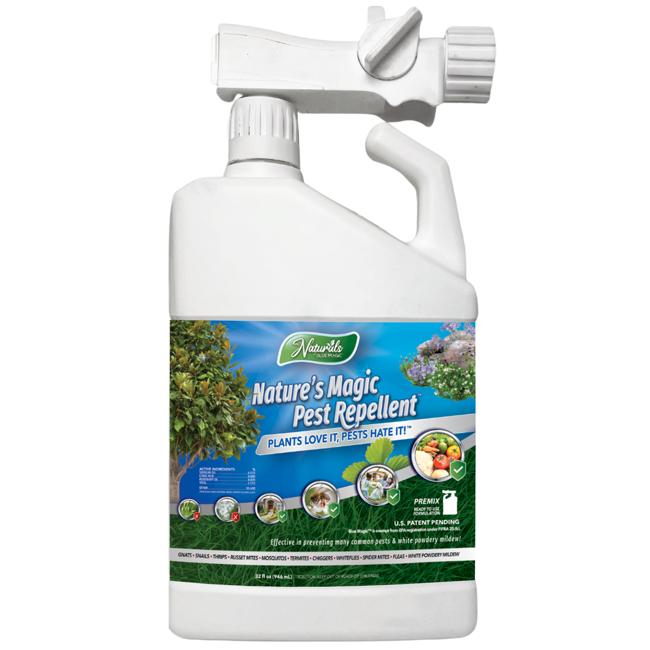 Naturals by Blue Magic™ | PreMix Hose Attachment Bottle, 32oz
