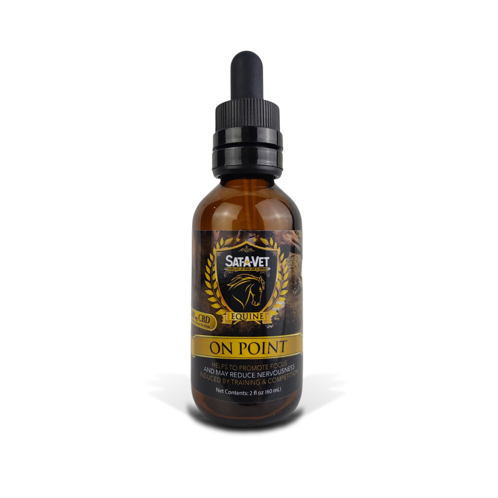 Sat-A-Vet™ On Point, Equine Tincture 60mL/500mg
