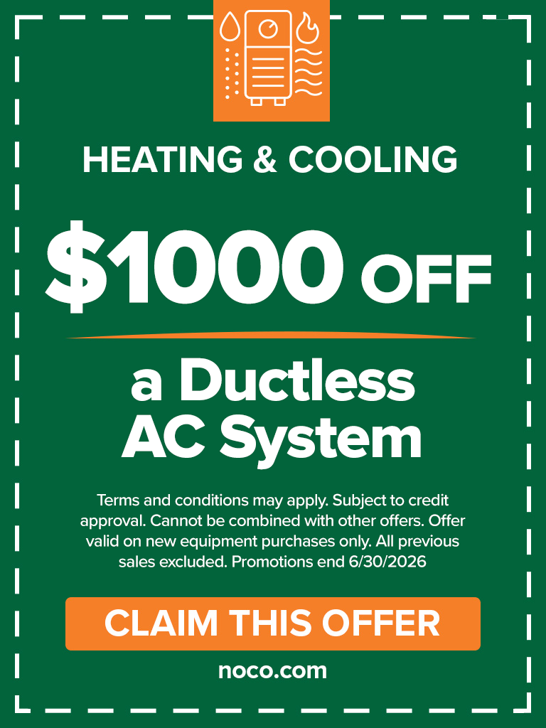 $1,000 off ductless system coupon