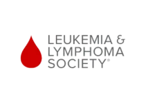 Leukemia Lymphoma Society logo with a red blood drop beside gray text.