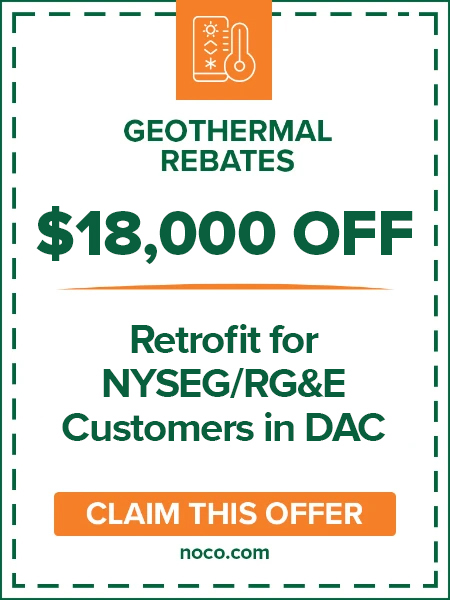Geothermal rebates: 18,000 off retrofit for NYSEG/RGE customers; claim this offer.
