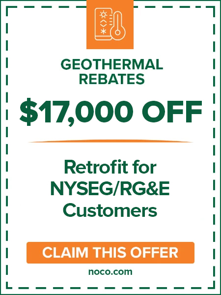 Geothermal rebates: 17,000 off retrofit for NYSEG/RGE customers. Claim this offer.