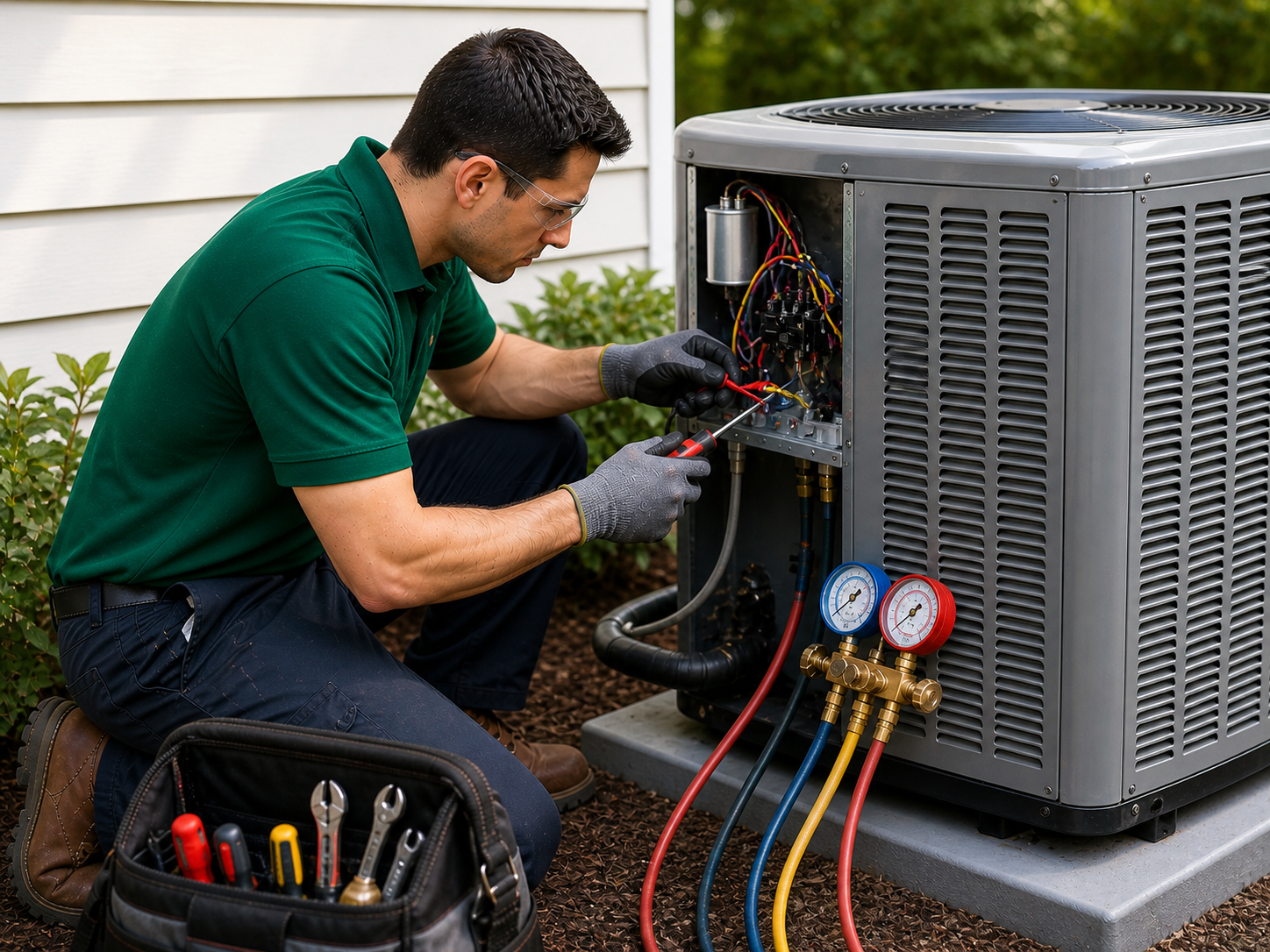 NOCO Heating and Cooling AC repair technician