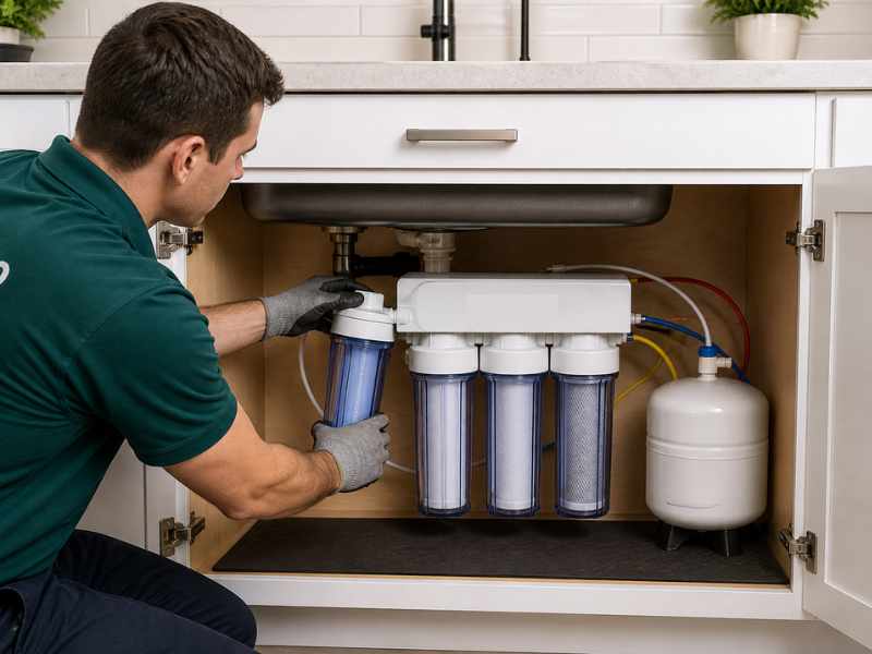 Water filtration system installation in Buffalo, NY