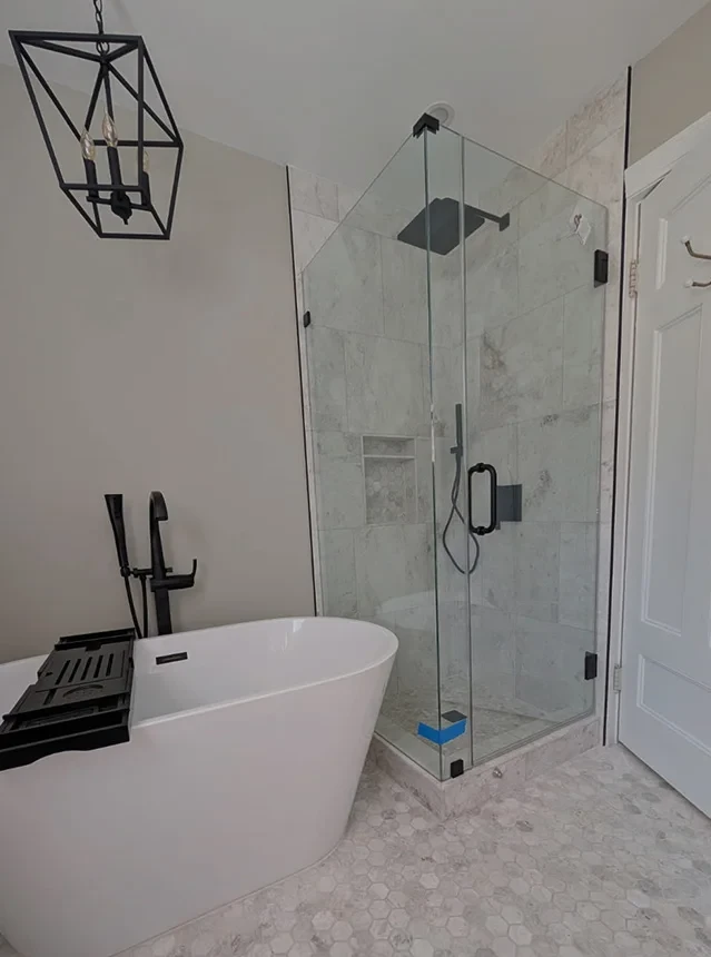 bright clean bathroom renovation rochester NY