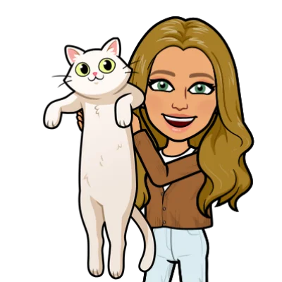 Cartoon woman with a YAY! flag surrounded by colorful confetti.