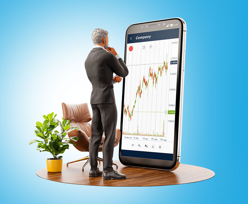 company growth animated graphic