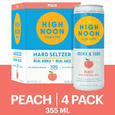 High Noon Peach 4Pk