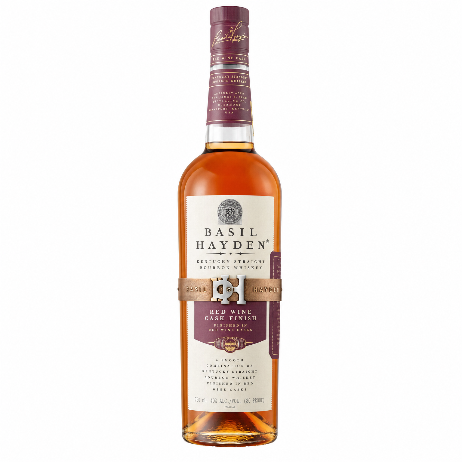 Basil Hayden Red Wine Cask Finish Kentucky Straight Bourbon Whiskey 750ml