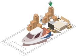 12' by 30' storage unit illustration
