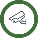 24/7 digital video surveillance icon