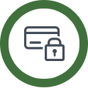 secure credit card payment icon