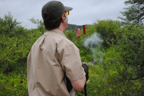 hunter shooting targets