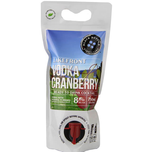 Black Button Vodka Cran 750ml