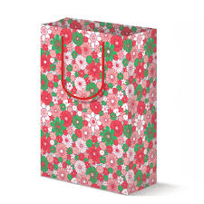 Gift Bags Holiday Floral