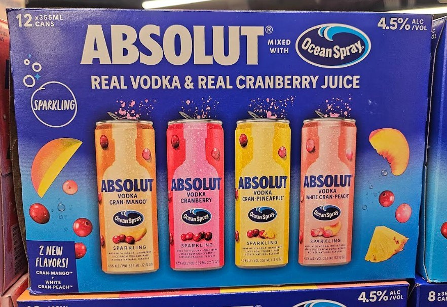 Absolut X Ocean Spray 12-Pack