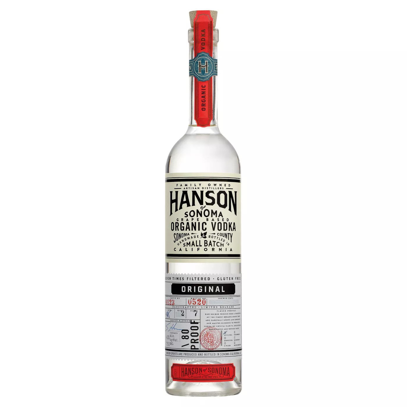 Hanson Org Vodka 750
