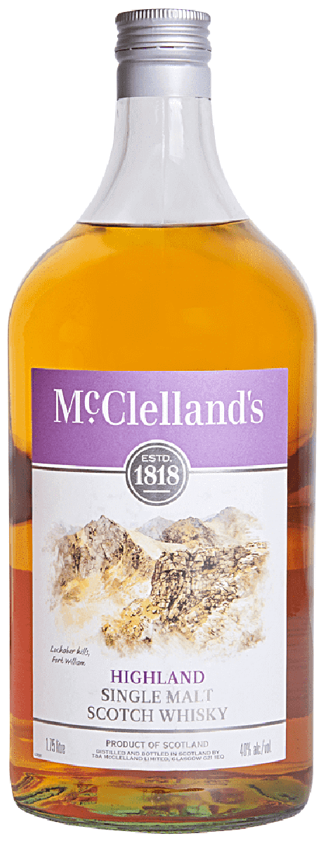 McClelland's Highland Single Malt Scotch Whisky 1.75L