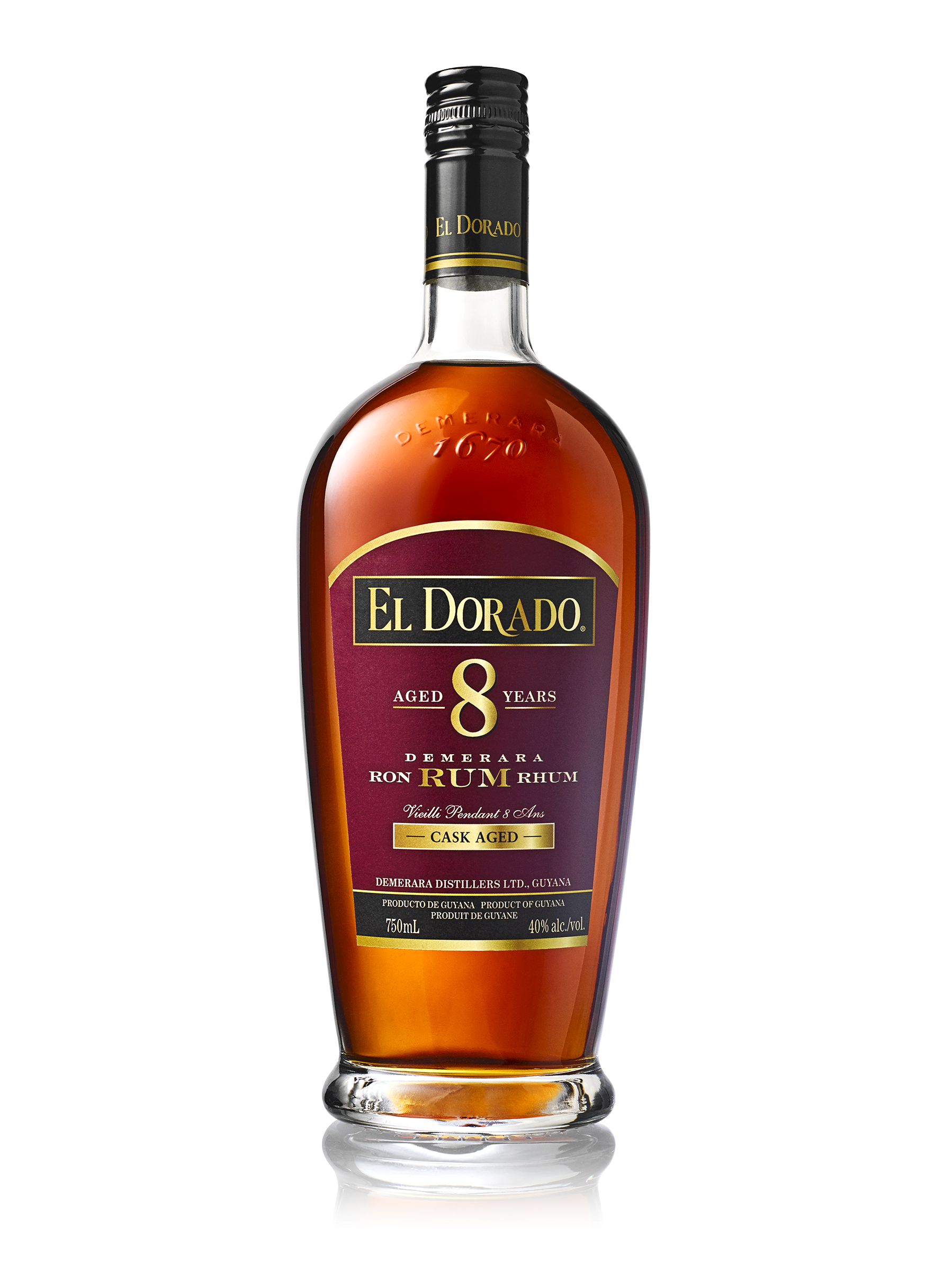 El Dorado Cask Aged 8Yr Rum 1L