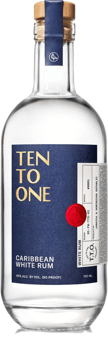 TEN TO ONE WHITE RUM 90PF
