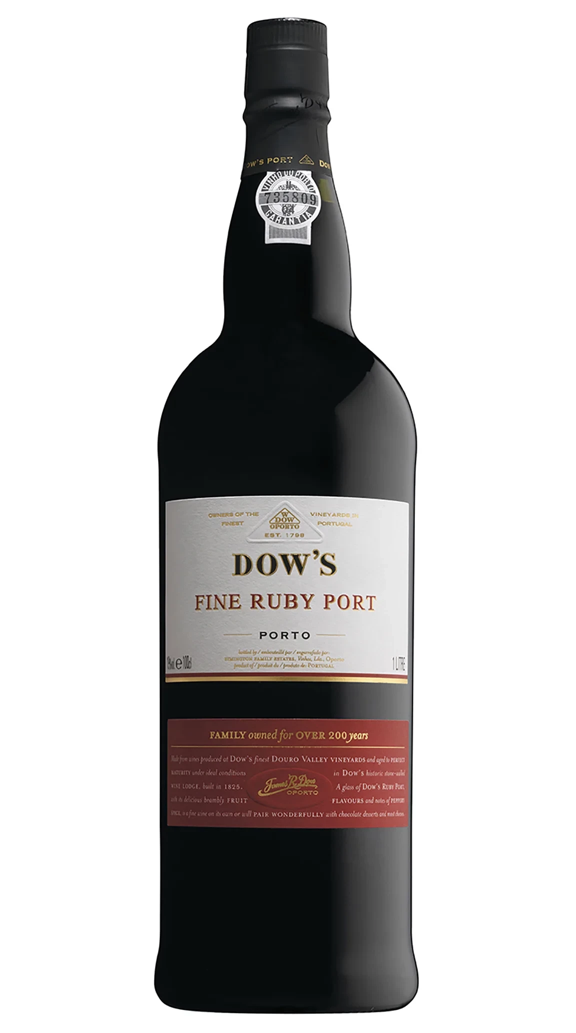 DOW'S FINE RUBY PORT 750ML