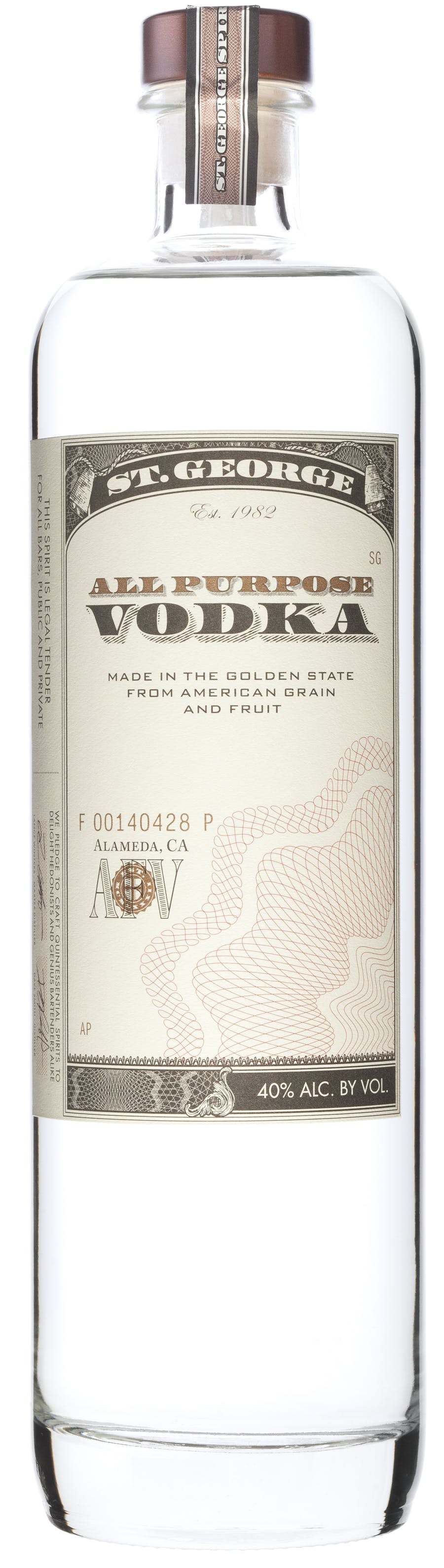 ST. GEORGE ALL PURPOSE VODKA
