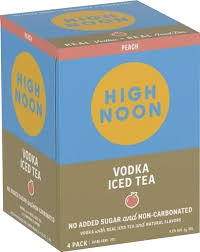 HIGH NOON PEACH ICED TEA 4PK
