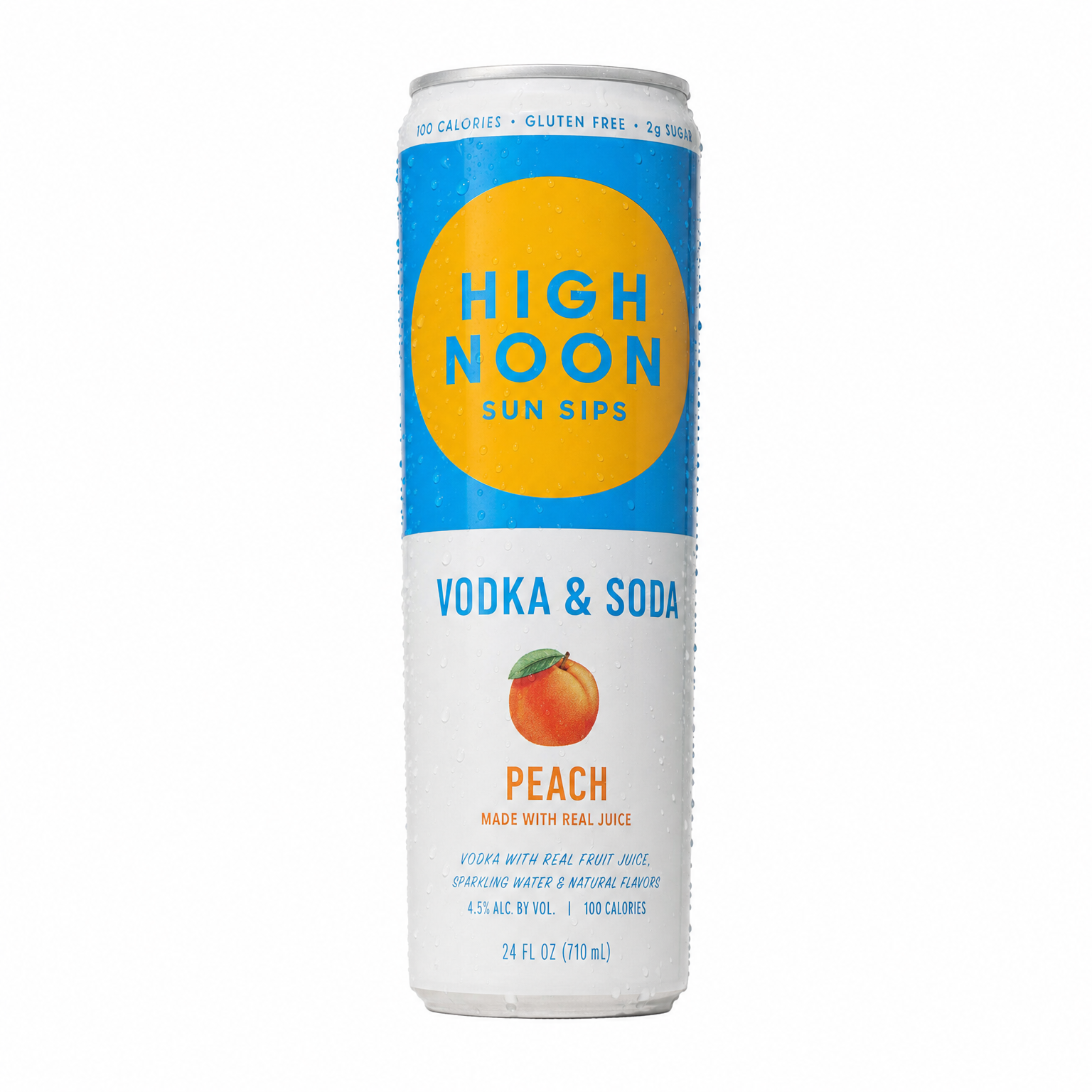 High Noon Sun Sips Peach Vodka & Soda 24oz