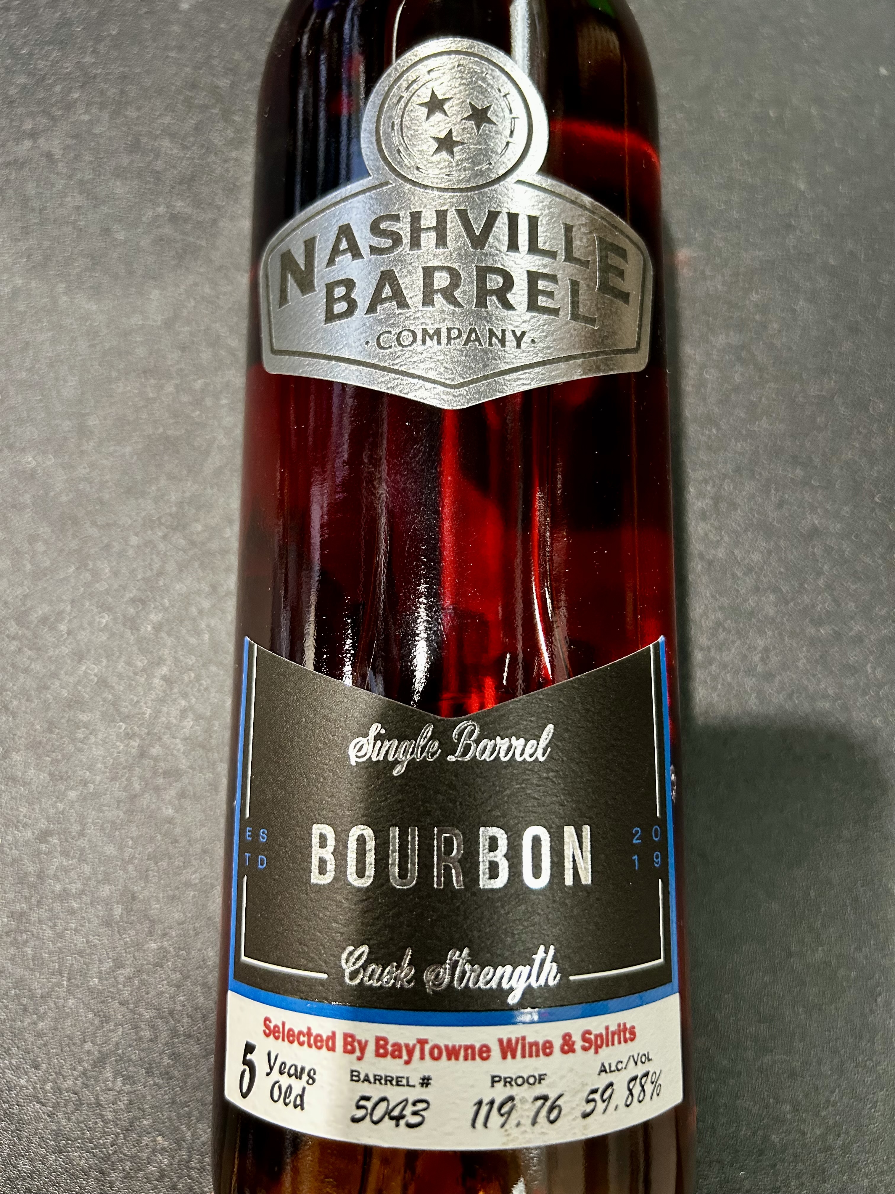 Nashville Barrel Cask Strength