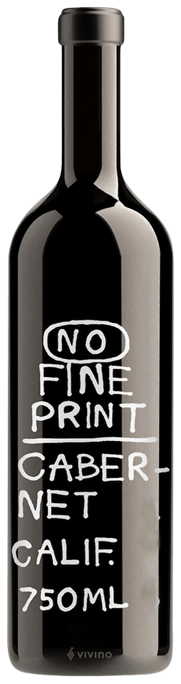 NO FINE PRINT CABERNET