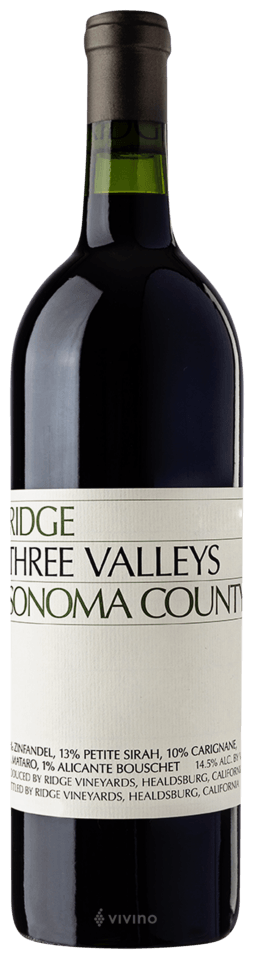 RIDGE THREE VALLEYS SONOMA